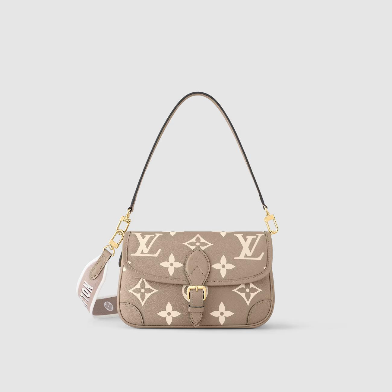 Túi Louis Vuitton Diane Nữ Xám Be